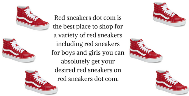 Вы можете получить желаемые красные кроссовки на красных кроссовках dot com