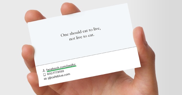 Если вы производите хорошее впечатление на людей, которым вы также передаете свою визитную карточку, они с большей вероятностью будут на нее смотреть, а значит, есть вероятность, что они посетят любые URL-адреса, которые вы указали на своей карточке